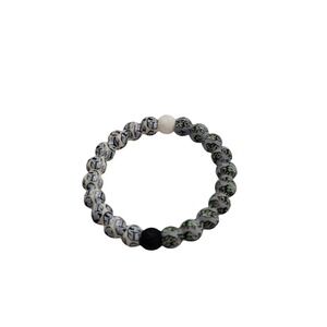 Lokai Unisex Star Wars The Mandalorian Grogu Silicone Bead Bracelet Grey XS